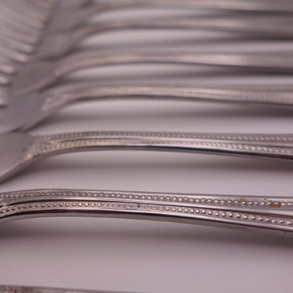 Set of Twelve(12) Stainless Steel Japan Cocktail Forks - Picture 11 of 13